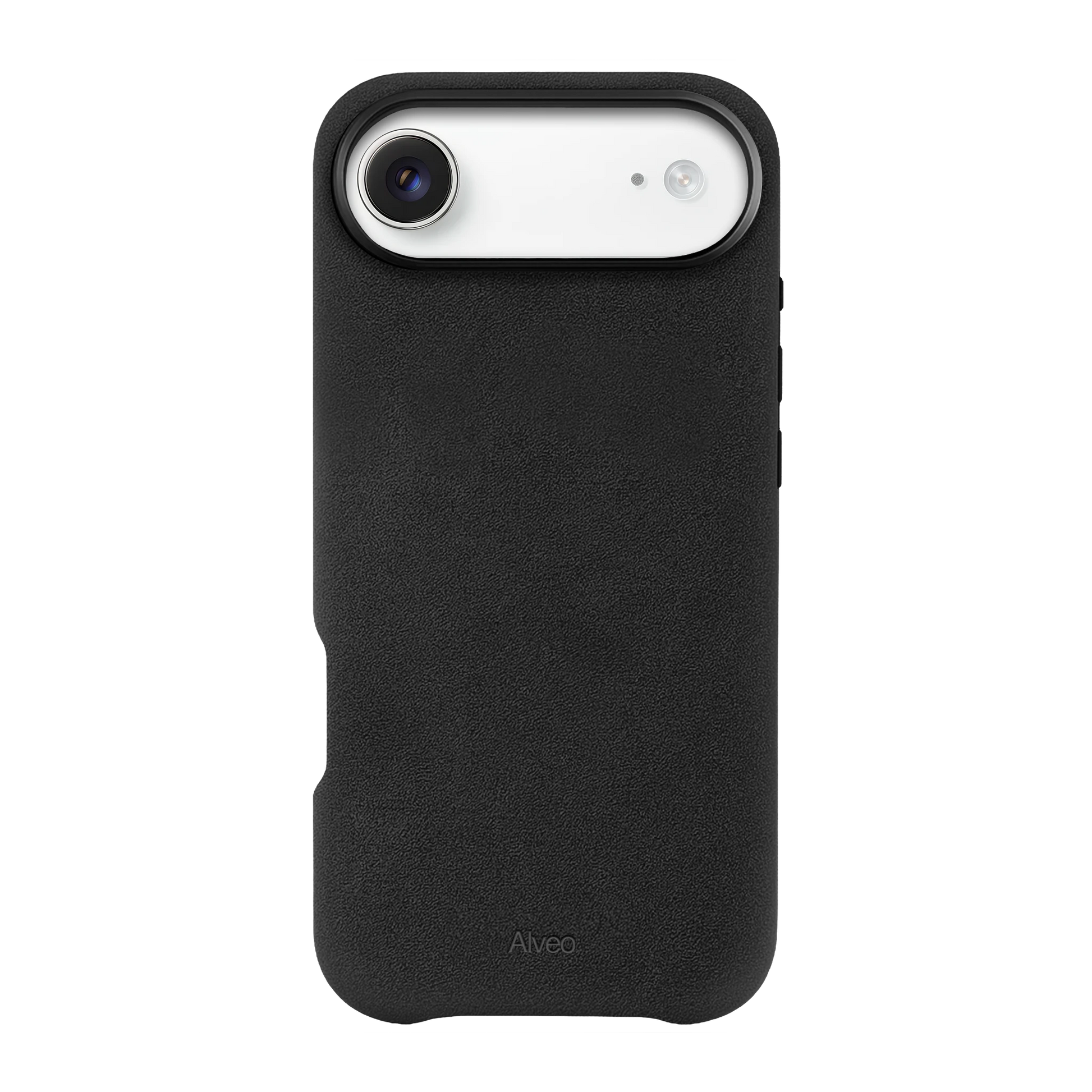 iPhone Air Dark Charcoal Case Frente Alcantara - Alveo