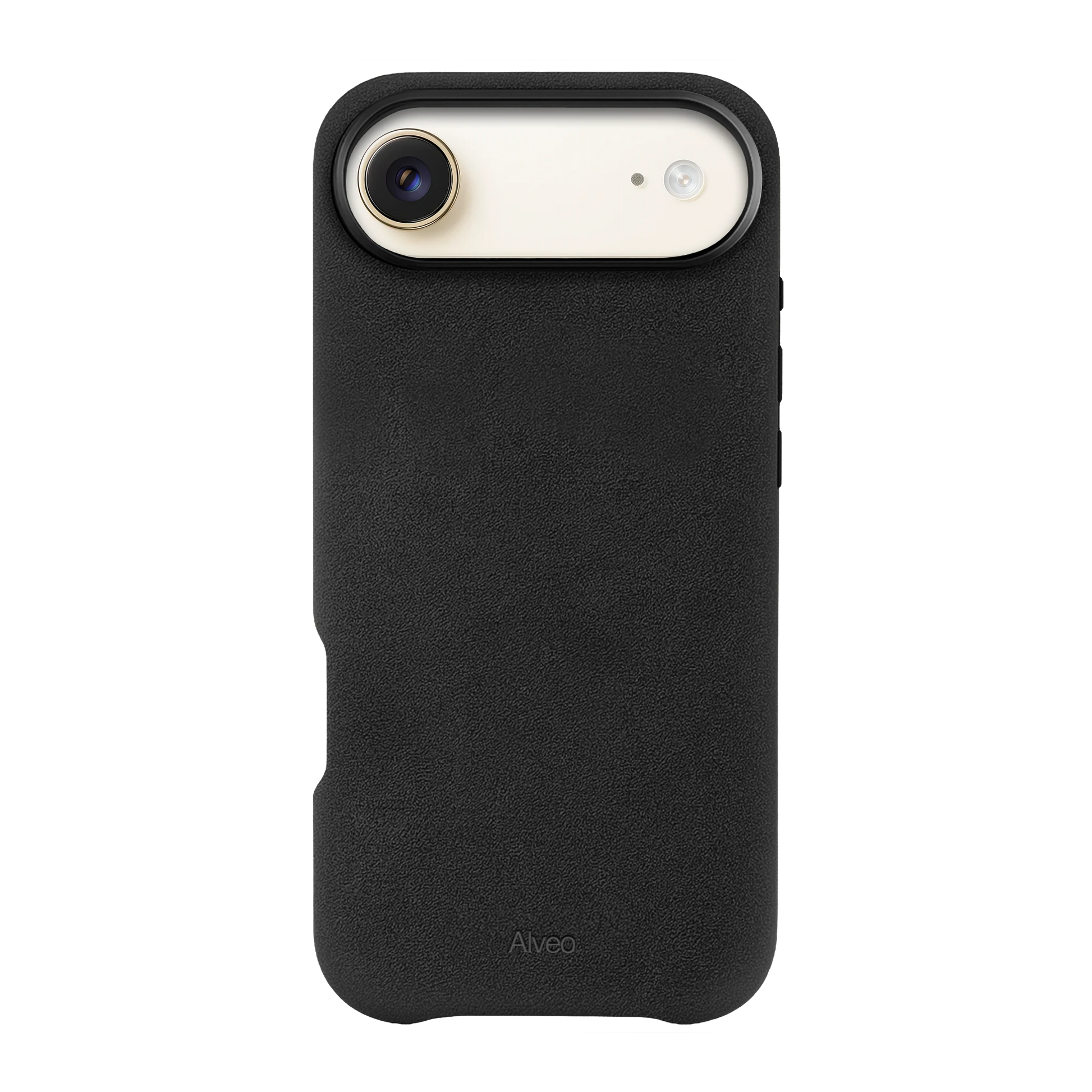 iPhone Air Dark Charcoal Case Frente Alcantara - Alveo