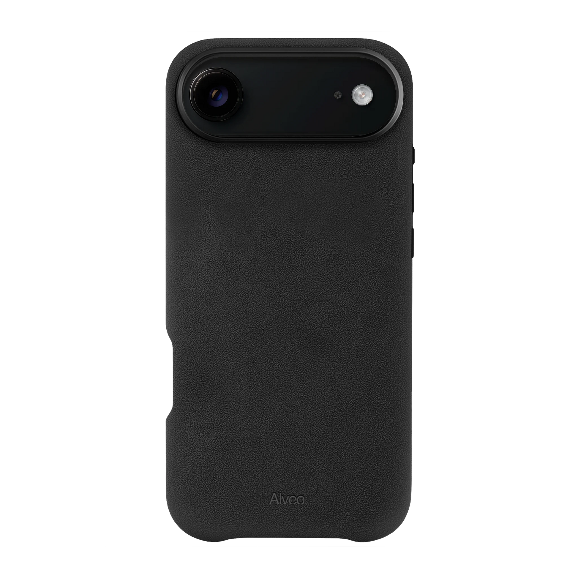 iPhone Air Dark Charcoal Case Frente Alcantara - Alveo