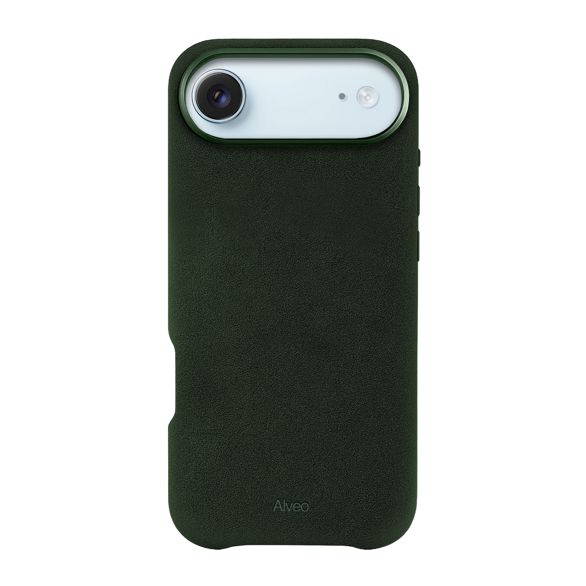 iPhone Air Emerald Case Frente Alcantara - Alveo