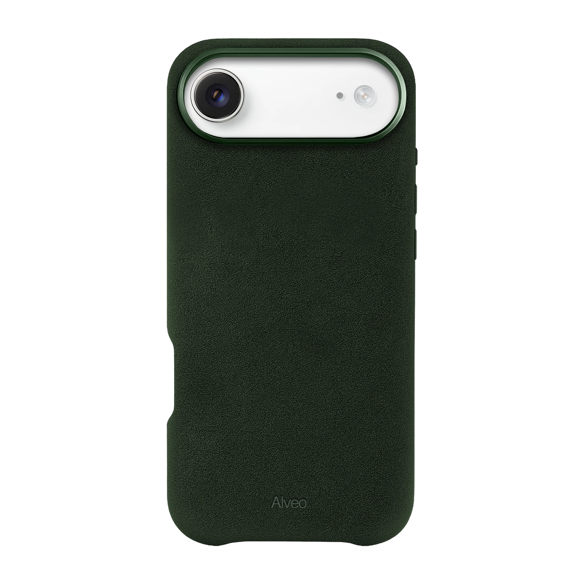 iPhone Air Emerald Case Frente Alcantara - Alveo