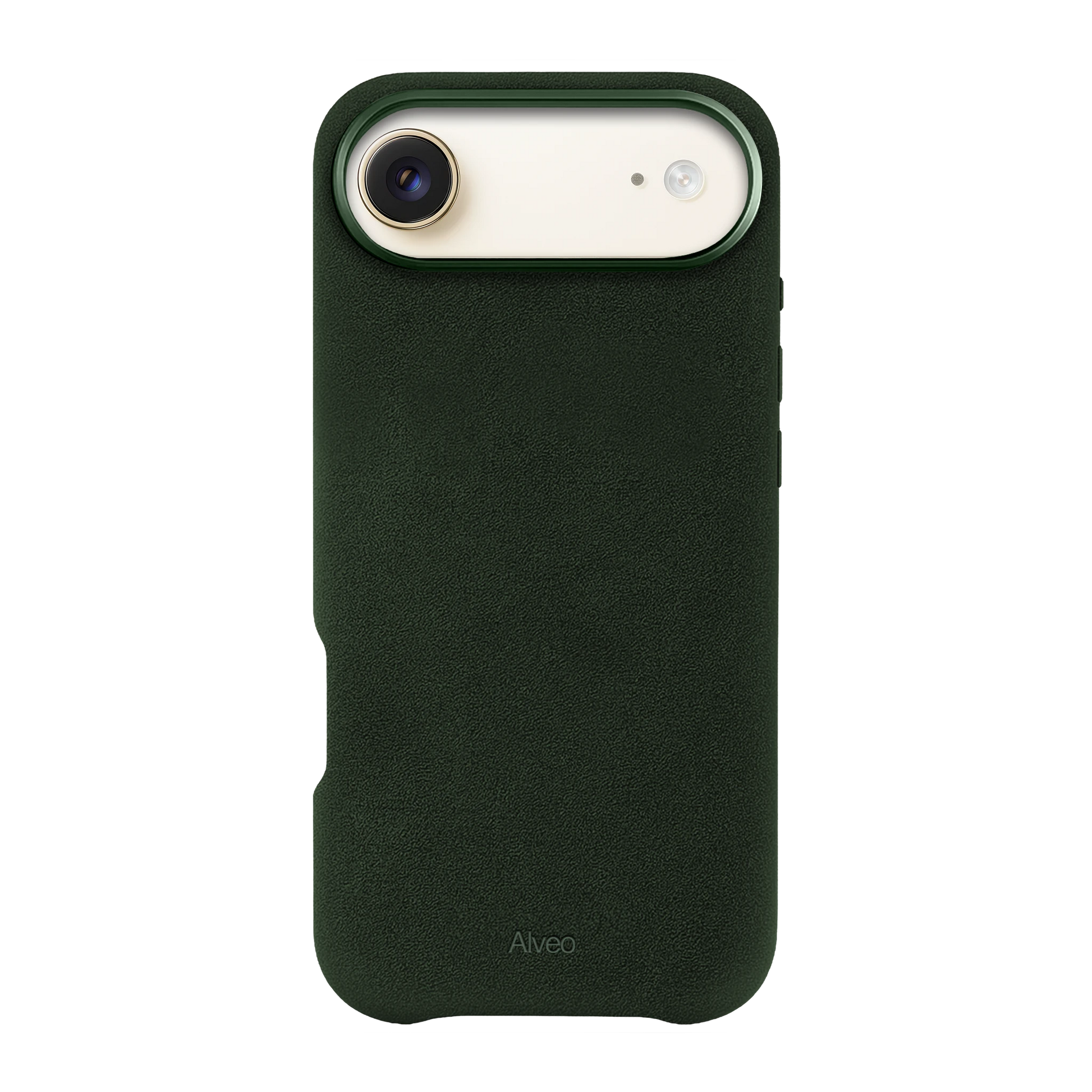 iPhone Air Emerald Case Frente Alcantara - Alveo