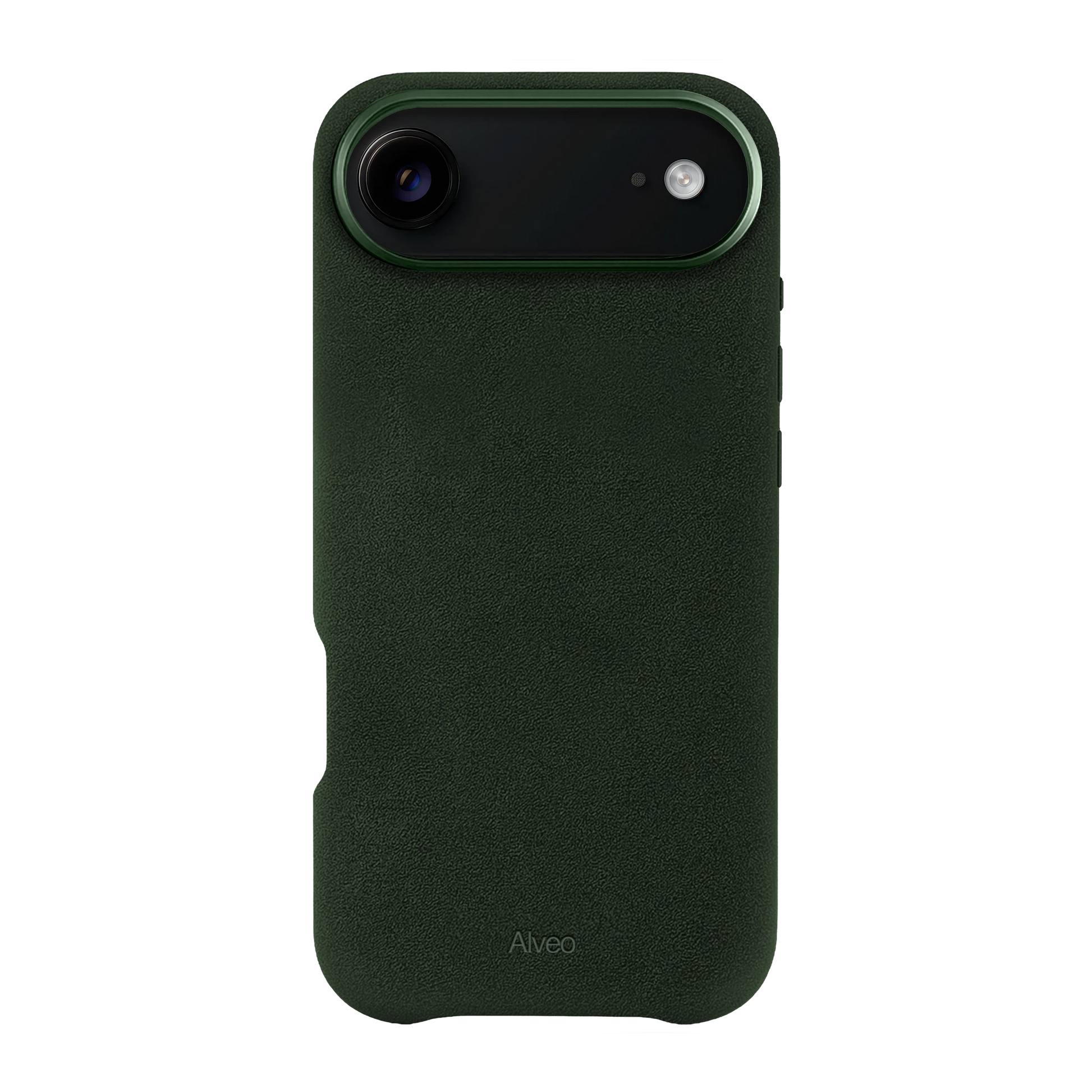 iPhone Air Emerald Case Frente Alcantara - Alveo