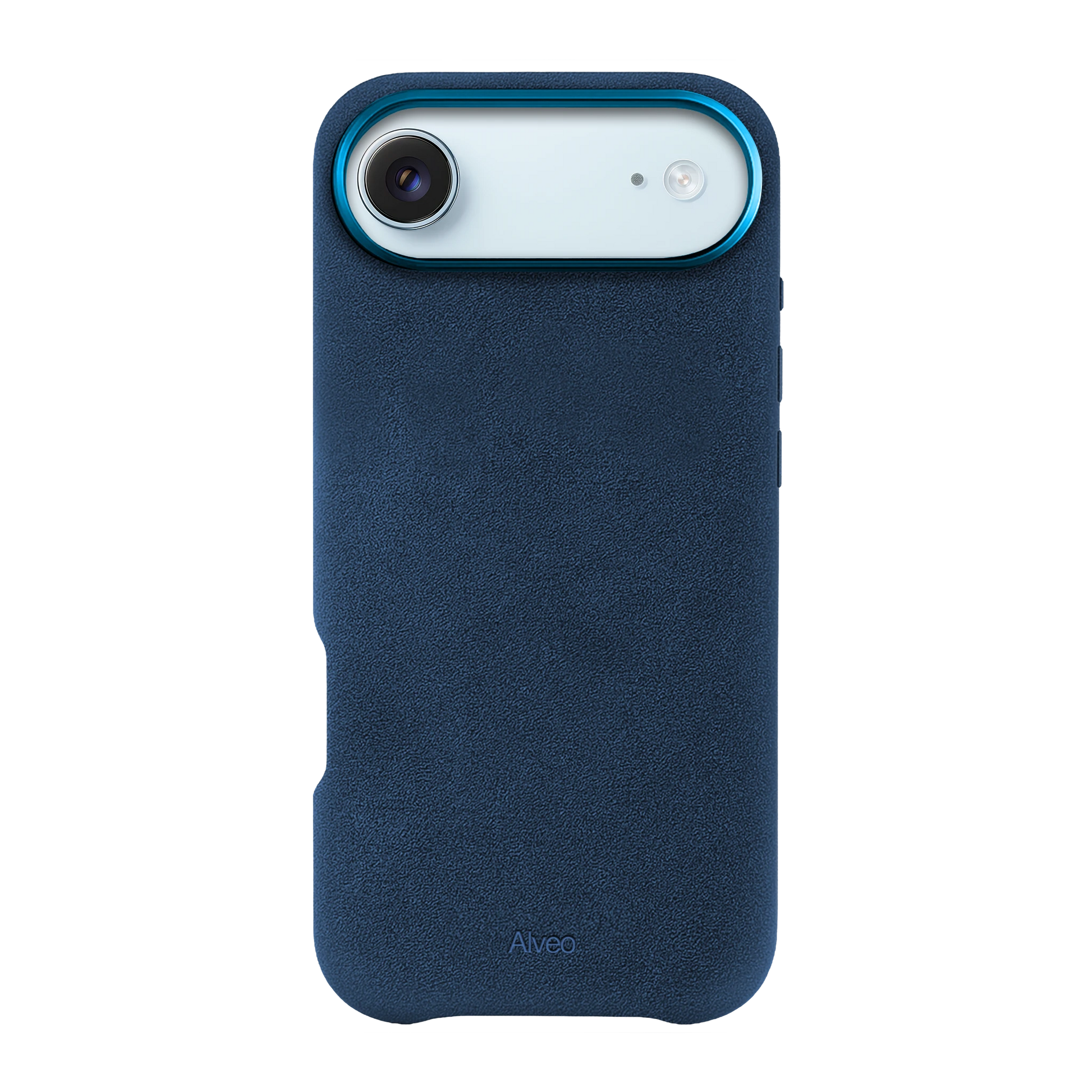 iPhone Air Sea Blue Case Frente Alcantara - Alveo