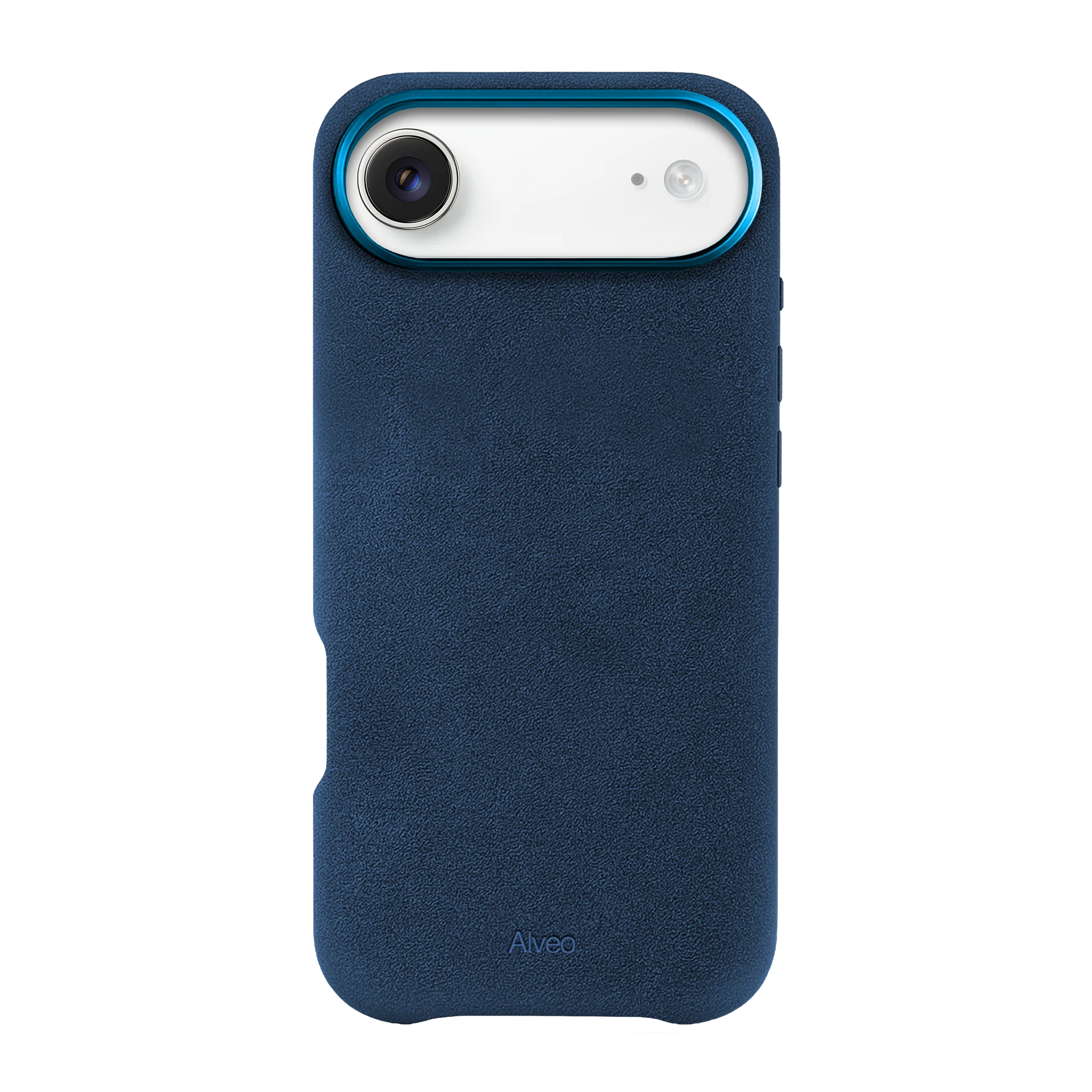 iPhone Air Sea Blue Case Frente Alcantara - Alveo