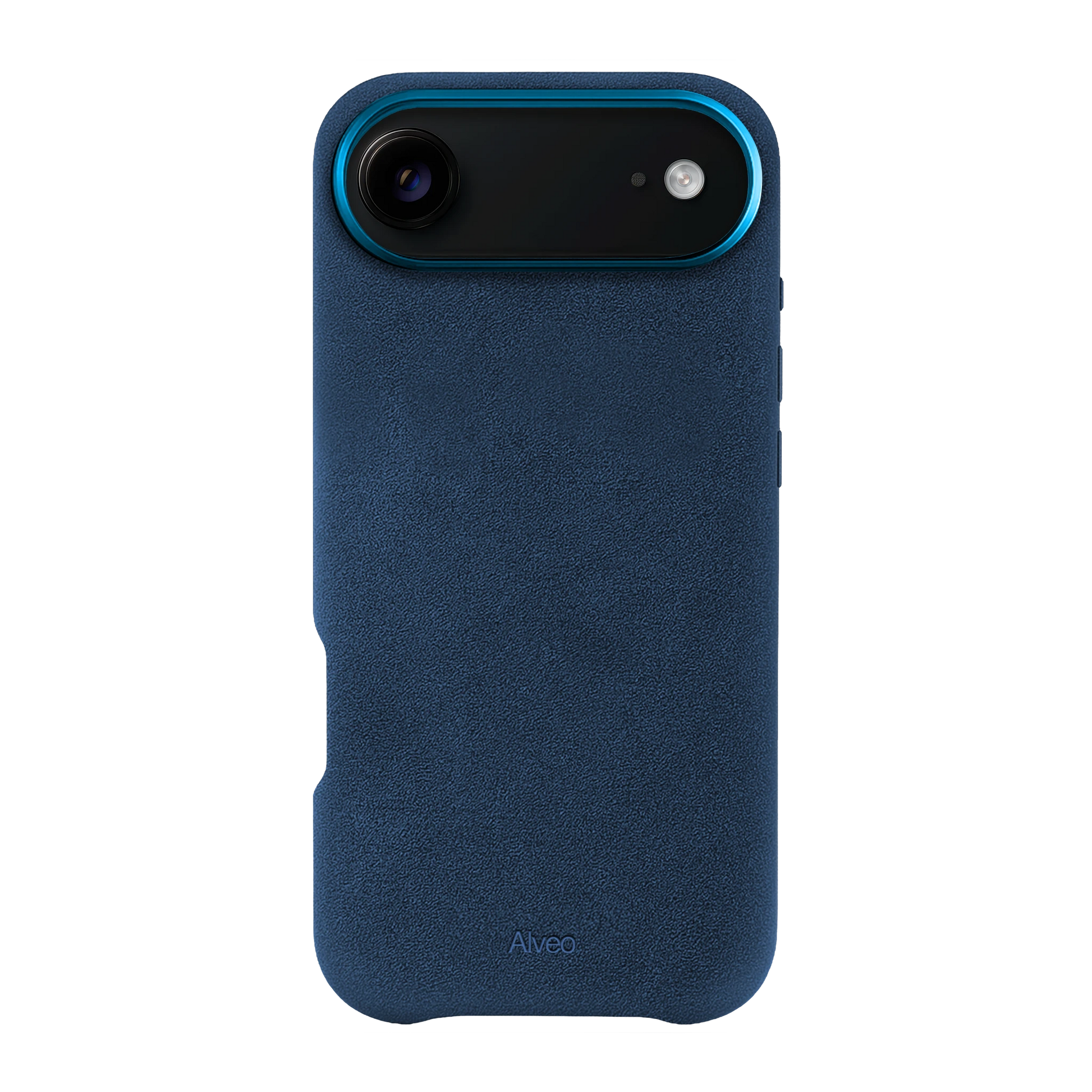 iPhone Air Sea Blue Case Frente Alcantara - Alveo