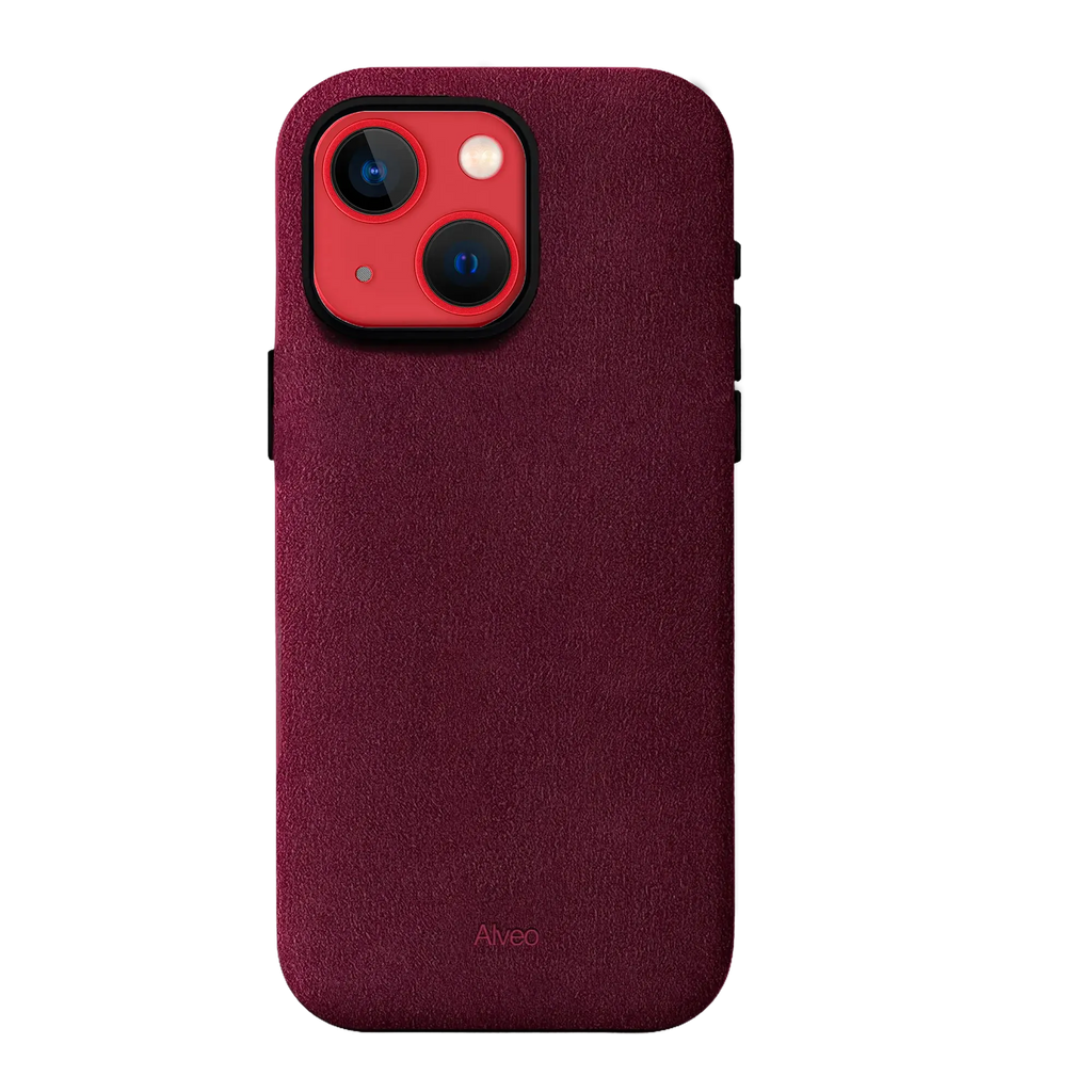 iPhone 13 - Case Alcantara - Burgundy