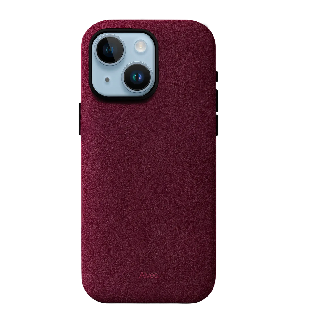 iPhone 14 - Case Alcantara - Burgundy