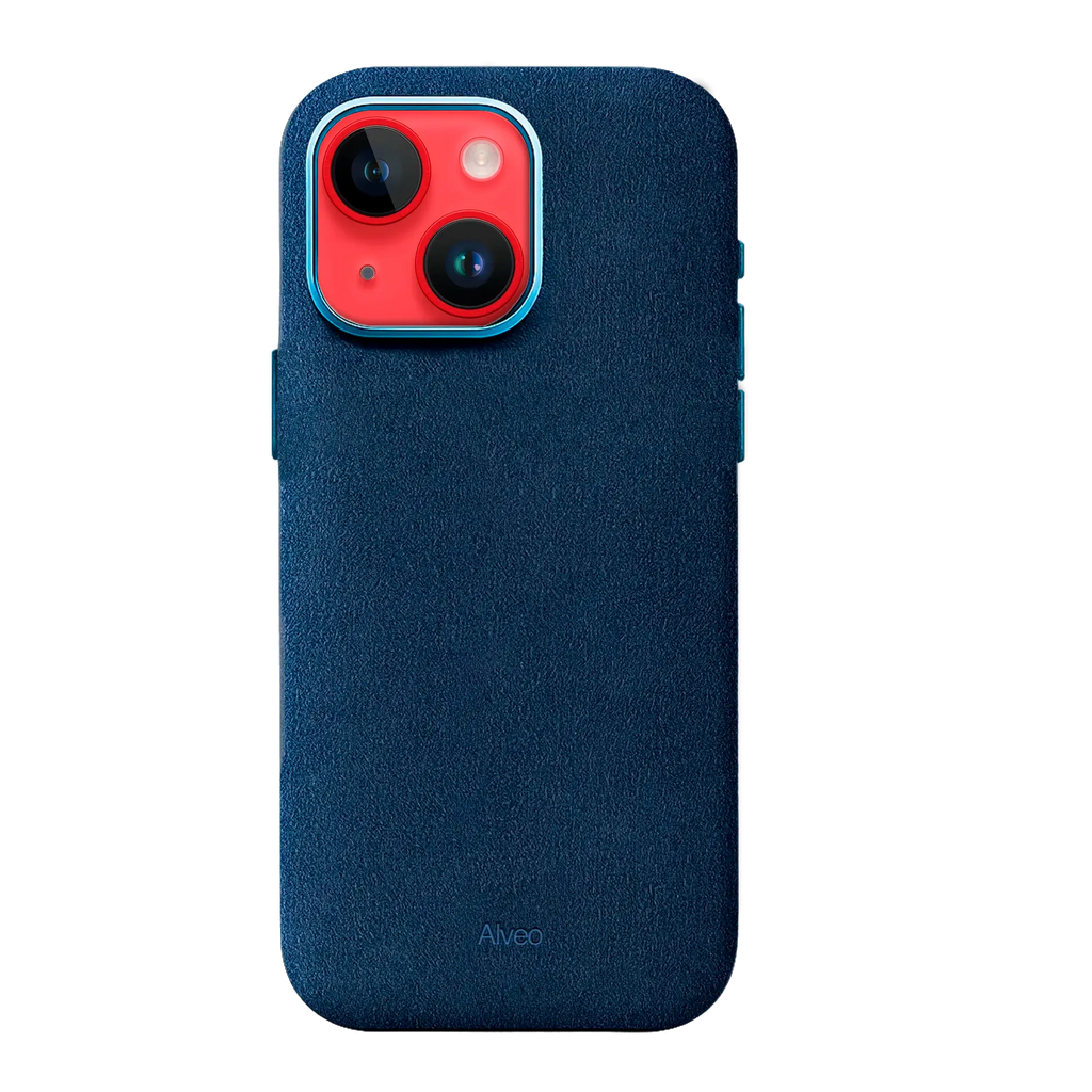 iPhone 14 - Case Alcantara - Sea Blue