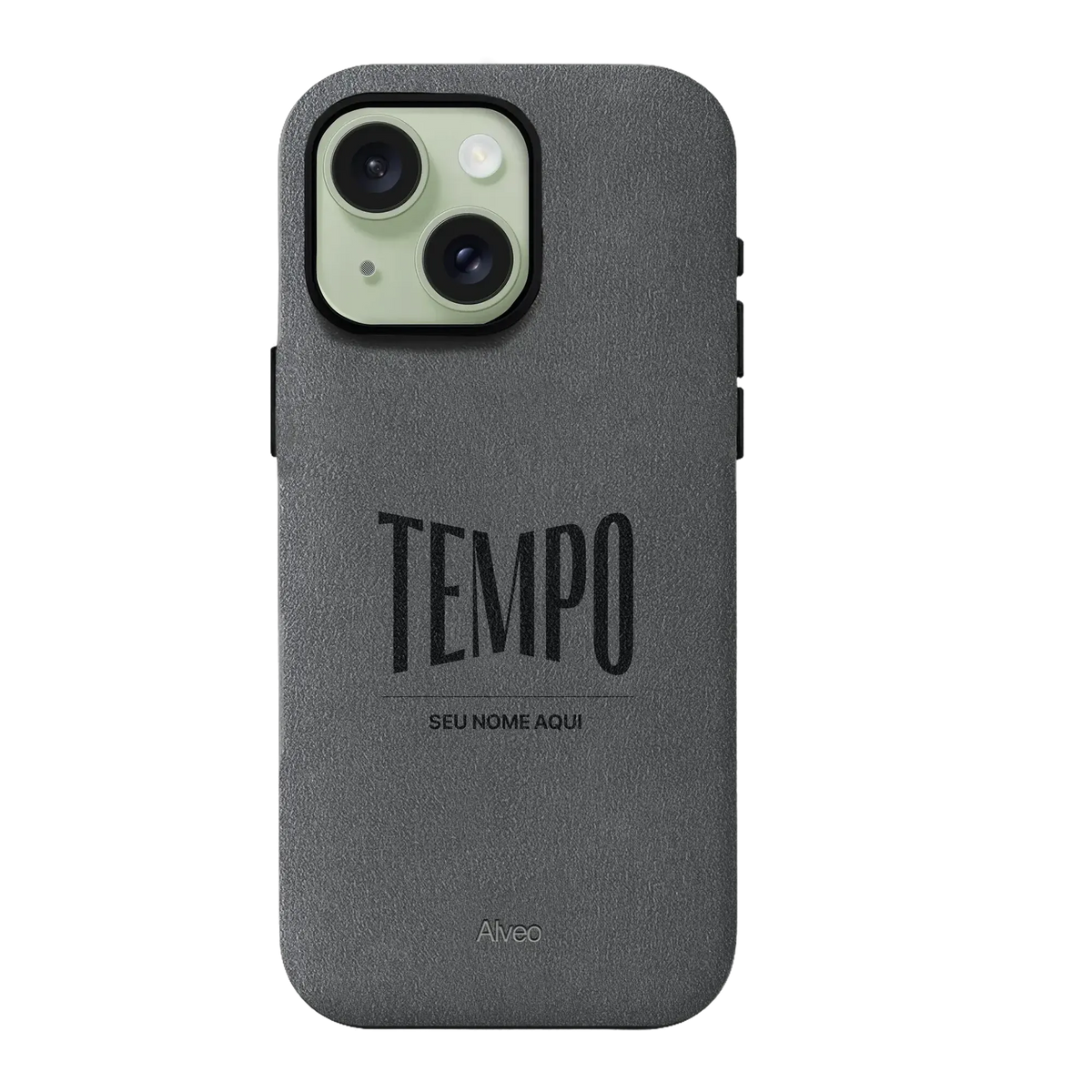 Alveo x Tempo - iPhone 15 - Case Alcantara - Basalt