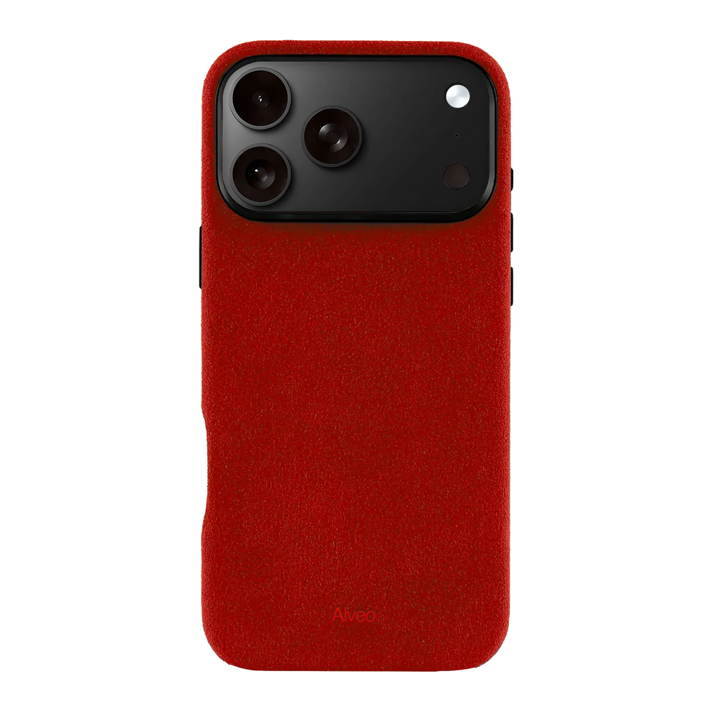iPhone 18 Pro Max - Case Alcantara - Ruby