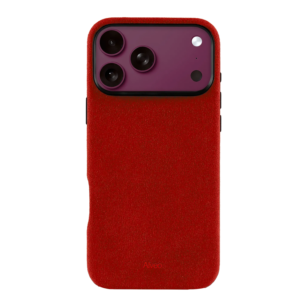 iPhone 18 Pro Max - Case Alcantara - Ruby