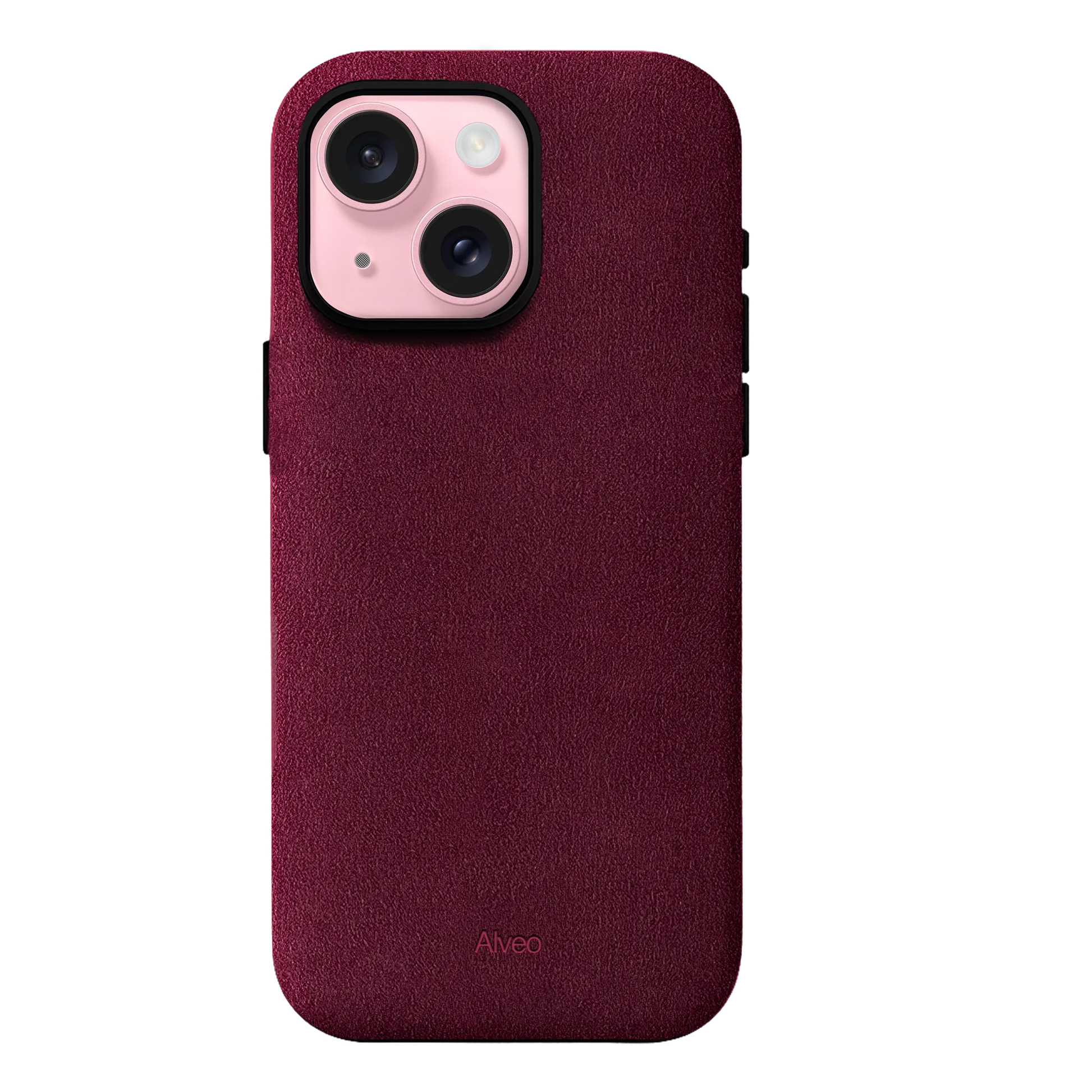 iPhone 15 - Case Alcantara - Burgundy