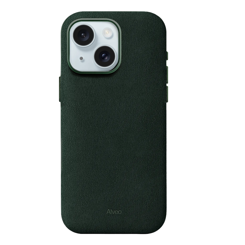 iPhone 15 - Case Alcantara - Emerald