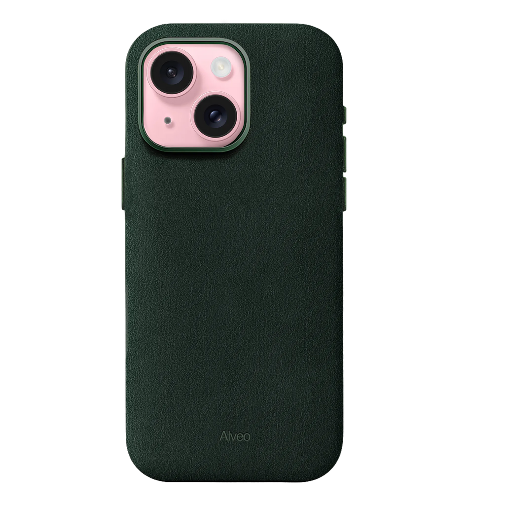 iPhone 15 - Case Alcantara - Emerald