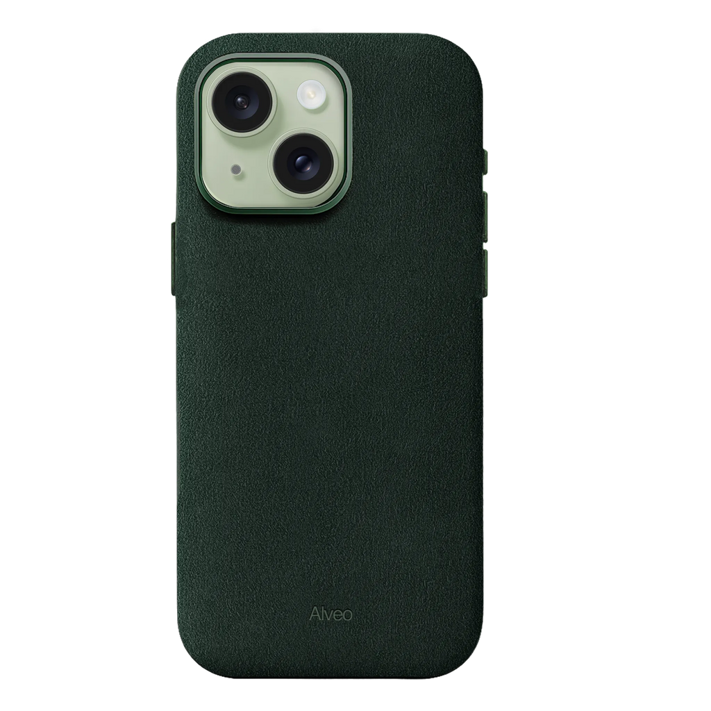 iPhone 15 - Case Alcantara - Emerald