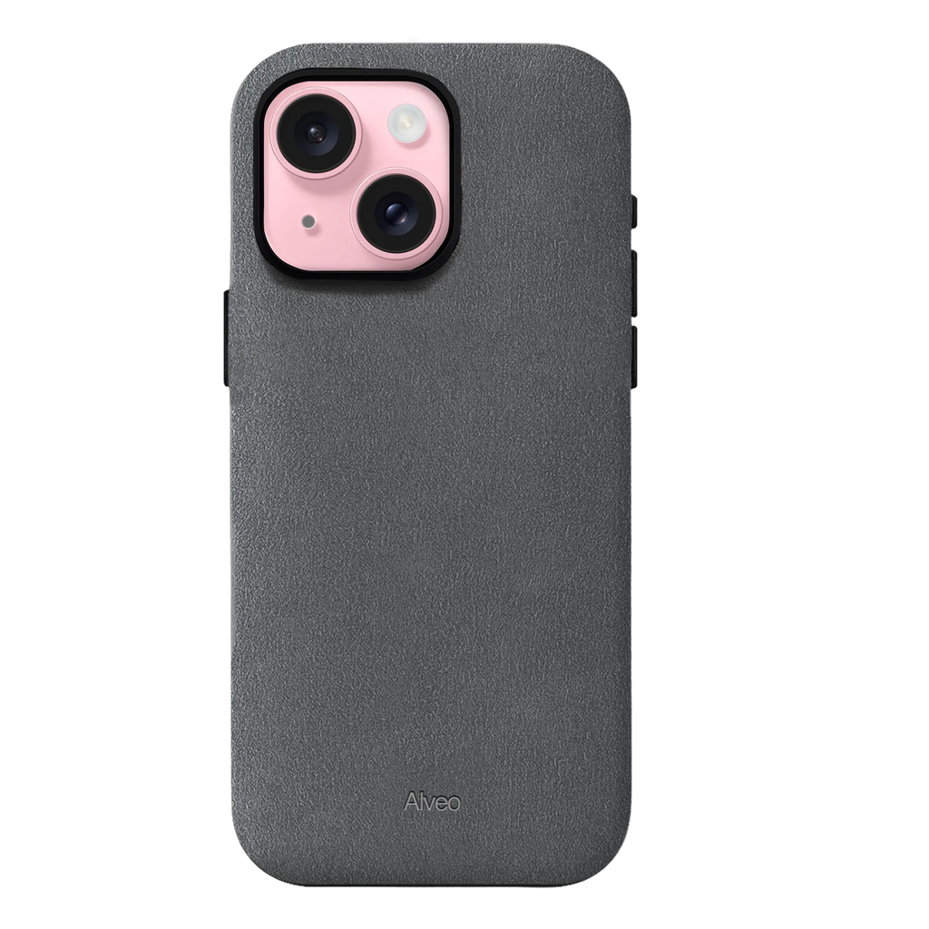 iPhone 15 Plus - Case Alcantara - Basalt