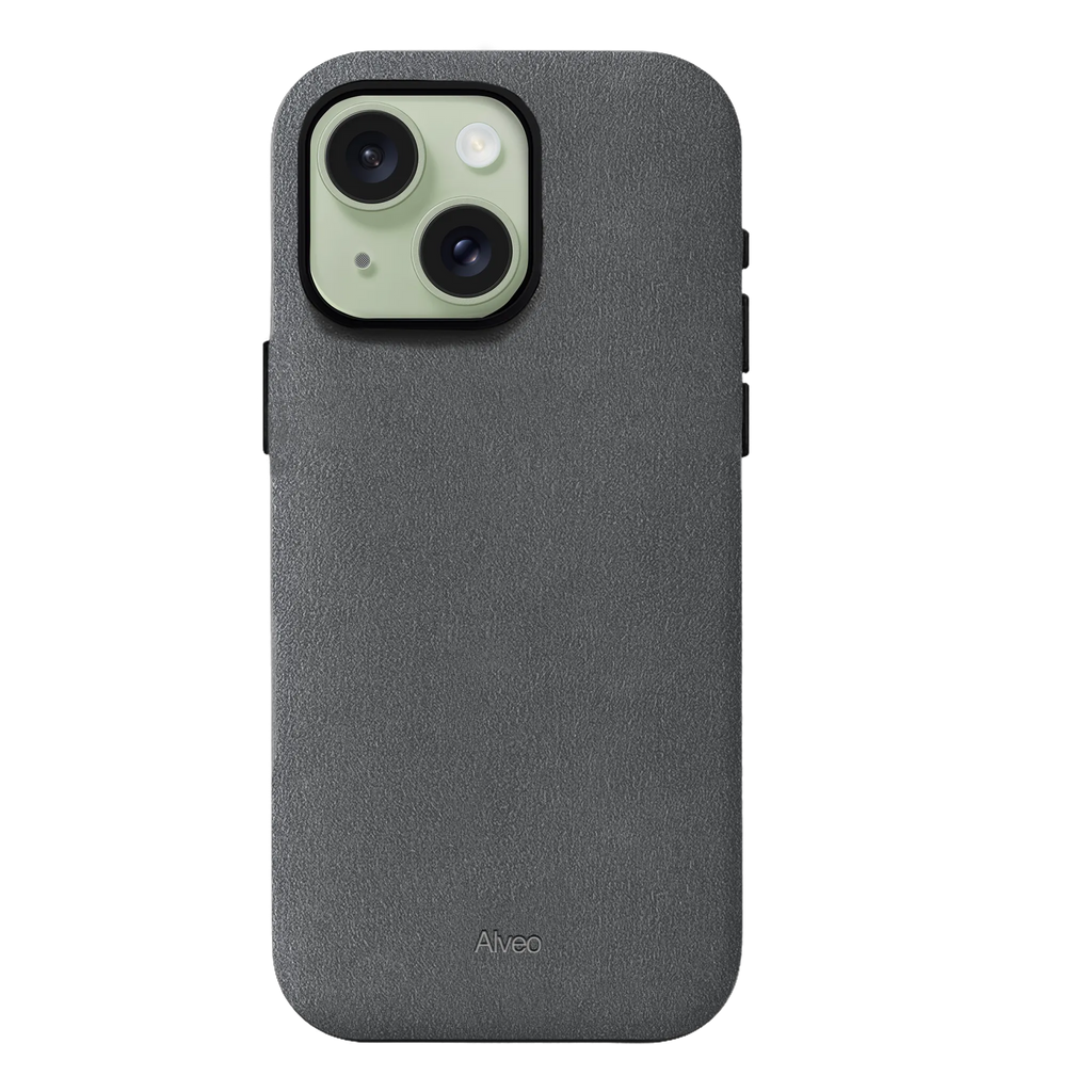 iPhone 15 Plus - Case Alcantara - Basalt