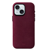 iPhone 15 Plus - Case Alcantara - Burgundy