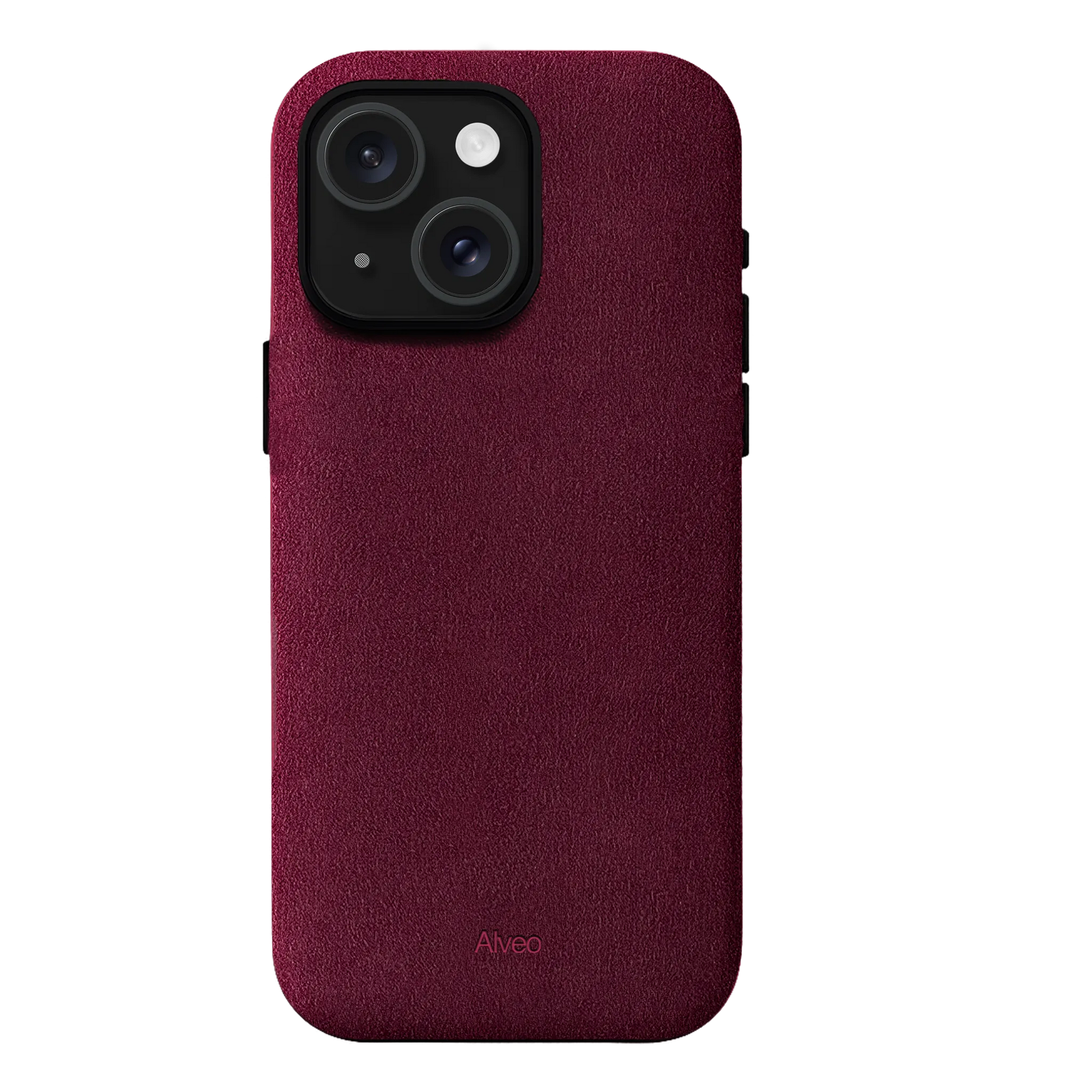 iPhone 15 Plus - Case Alcantara - Burgundy