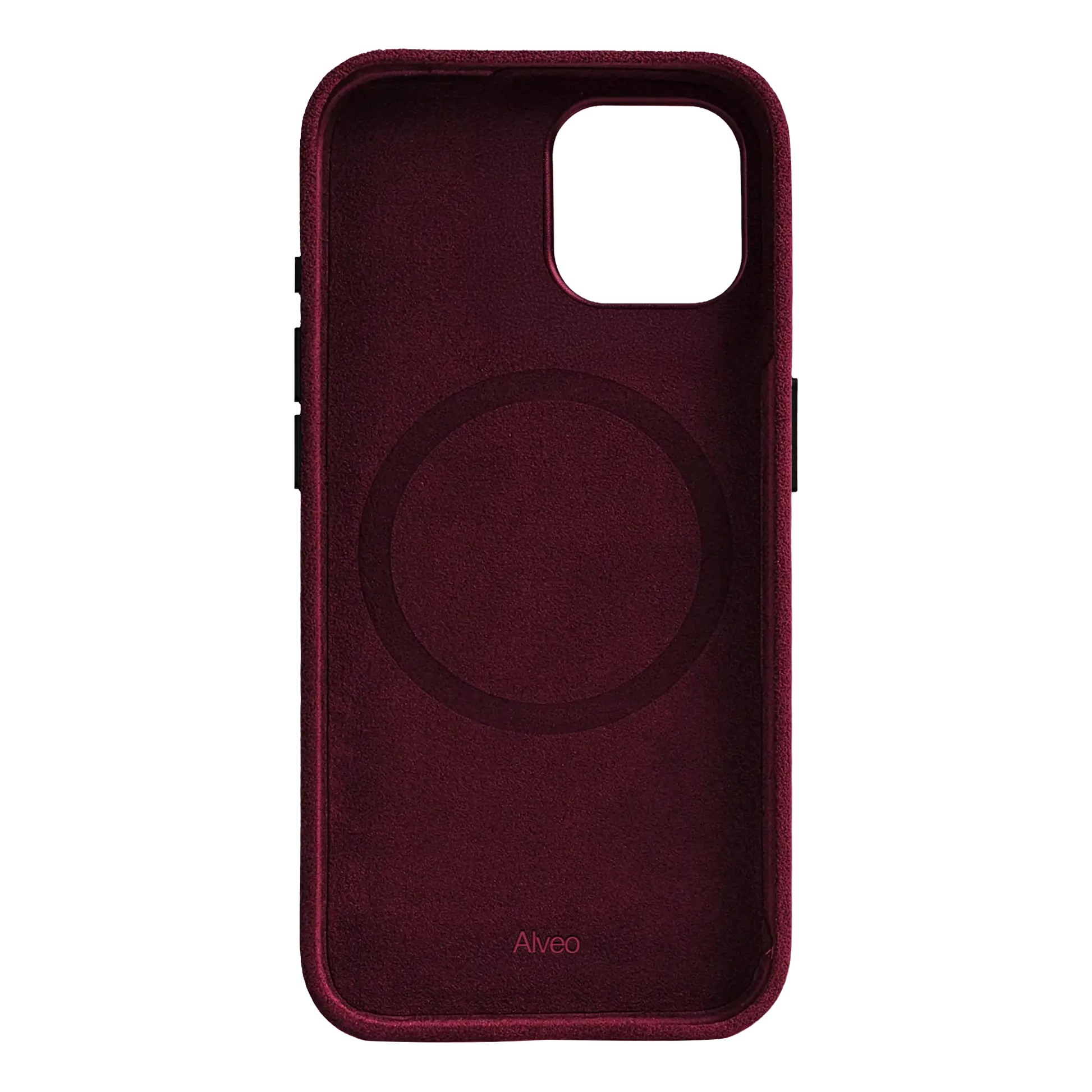 iPhone 15 Plus - Case Alcantara - Burgundy