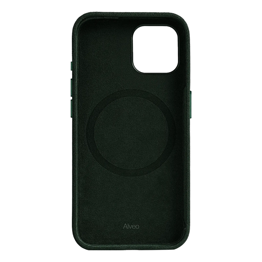 iPhone 15 Plus - Case Alcantara - Emerald