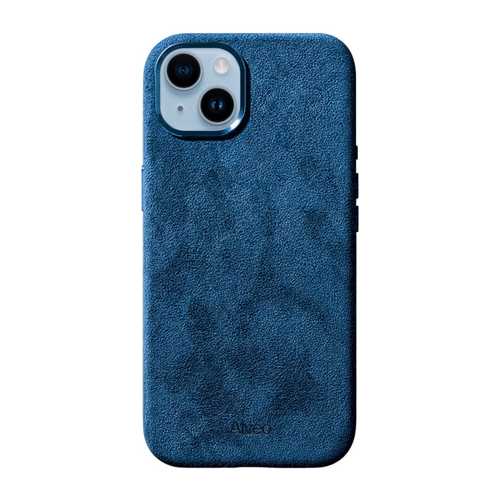 iPhone 15 Plus - Case Alcantara - Sea Blue