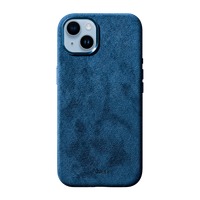 iPhone 15 Plus - Case Alcantara - Sea Blue