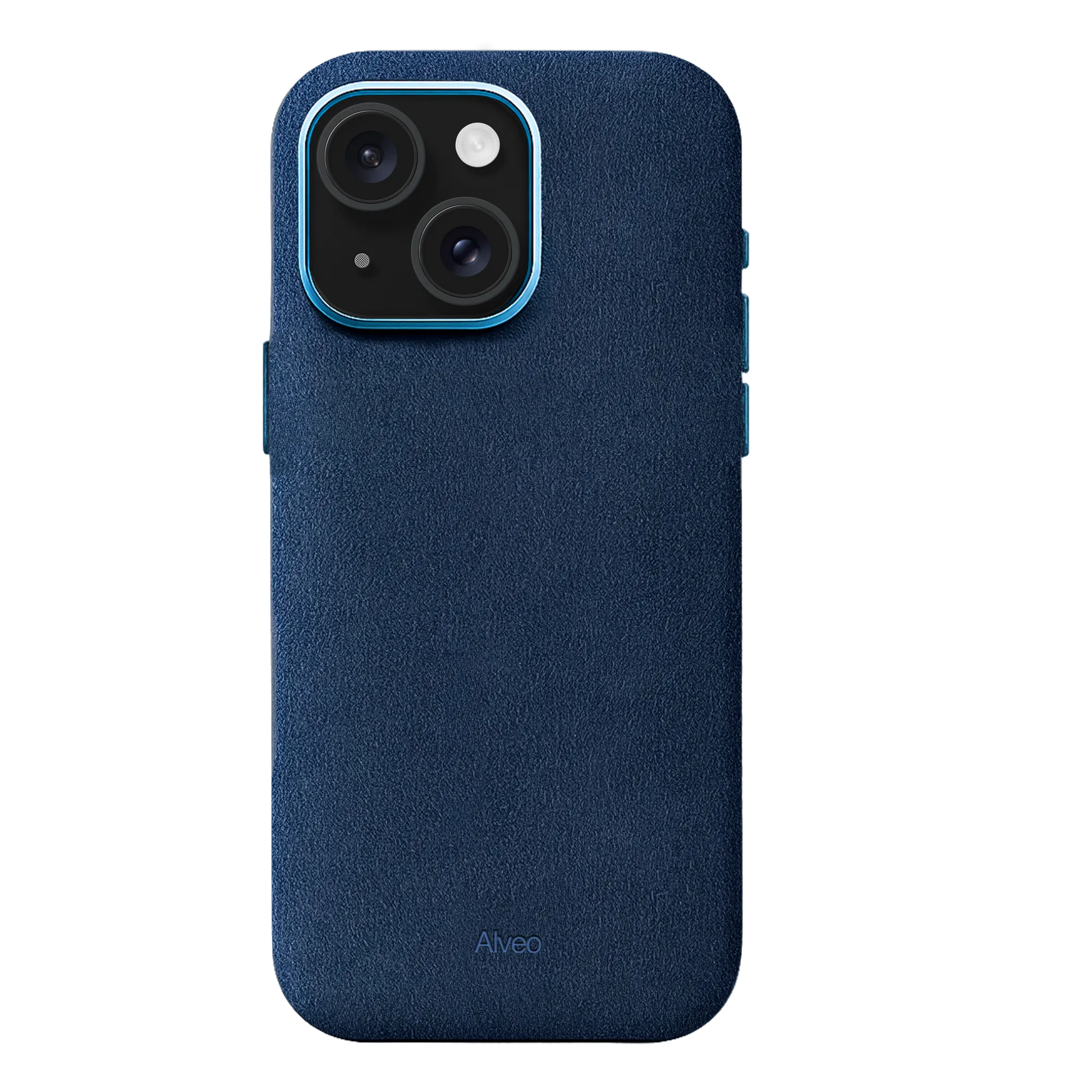 iPhone 15 Plus - Case Alcantara - Sea Blue