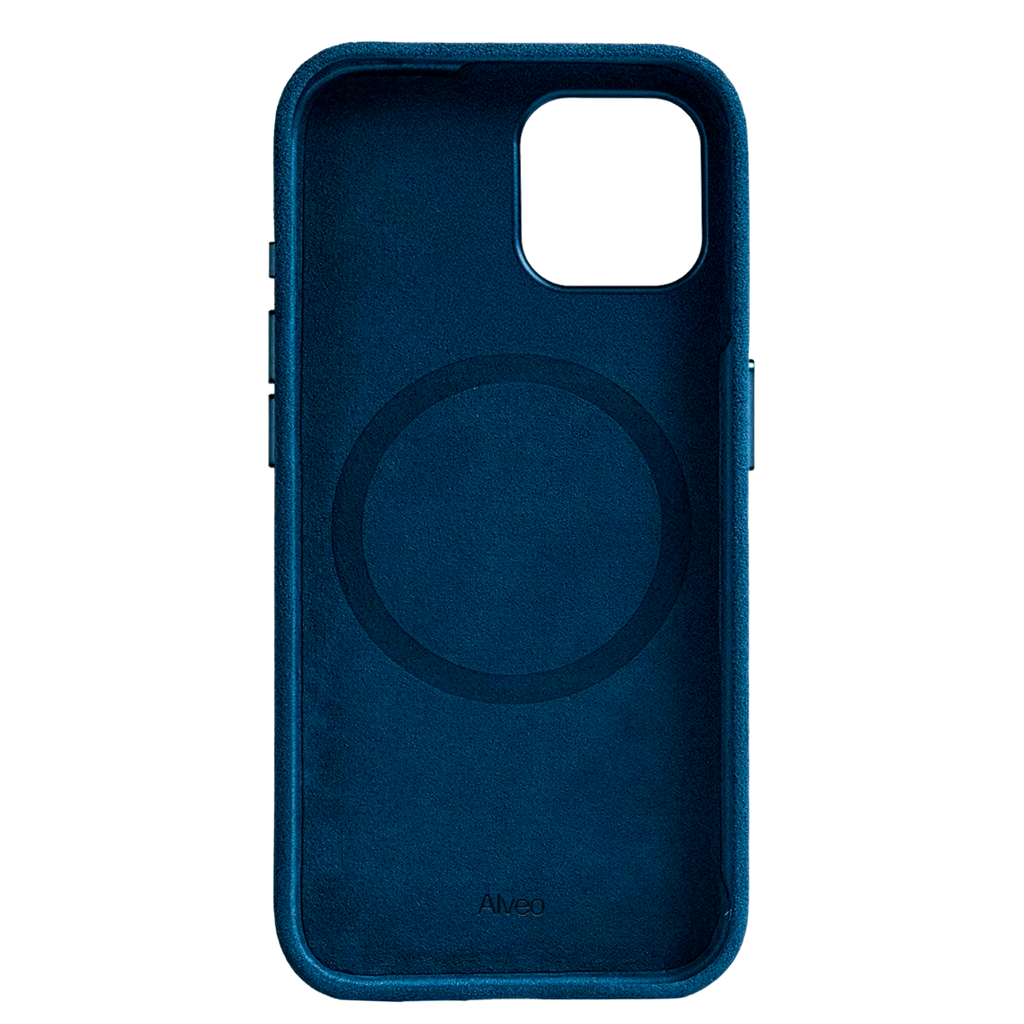 iPhone 15 Plus - Case Alcantara - Sea Blue