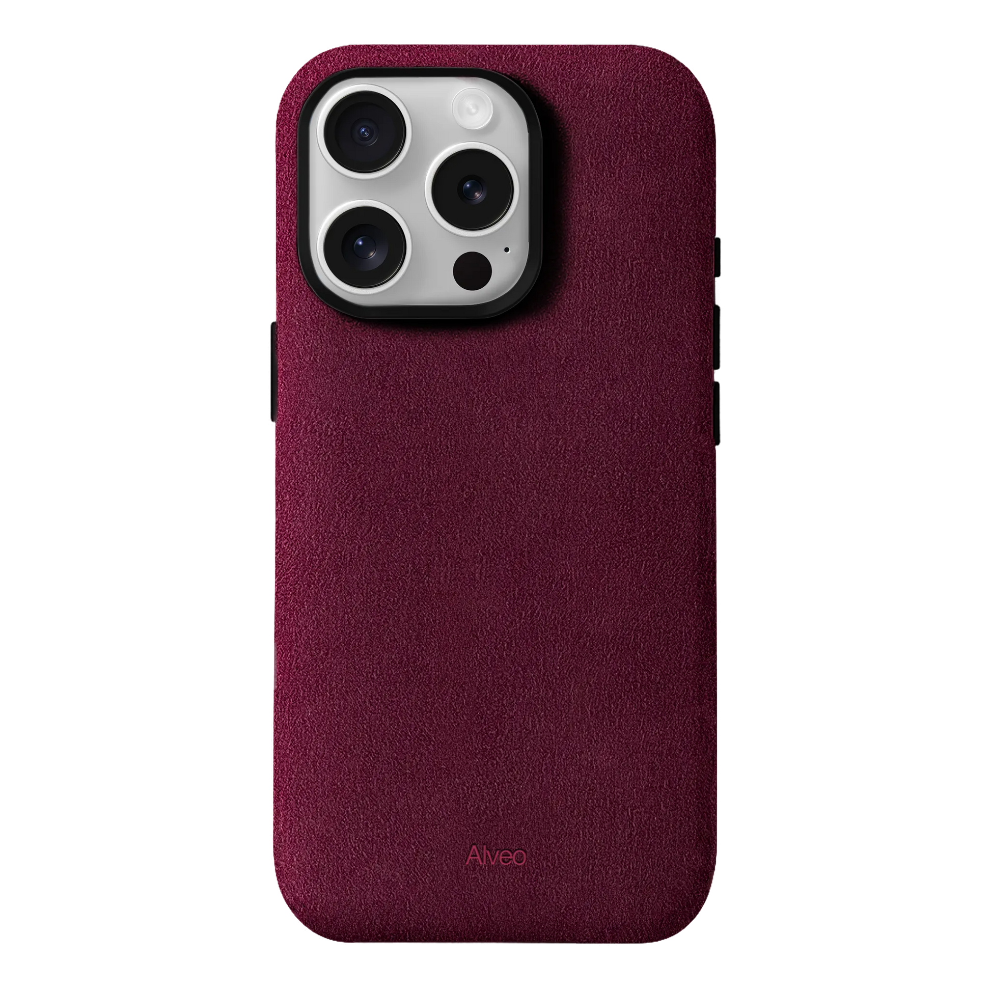 iPhone 15 Pro - Case Alcantara - Burgundy