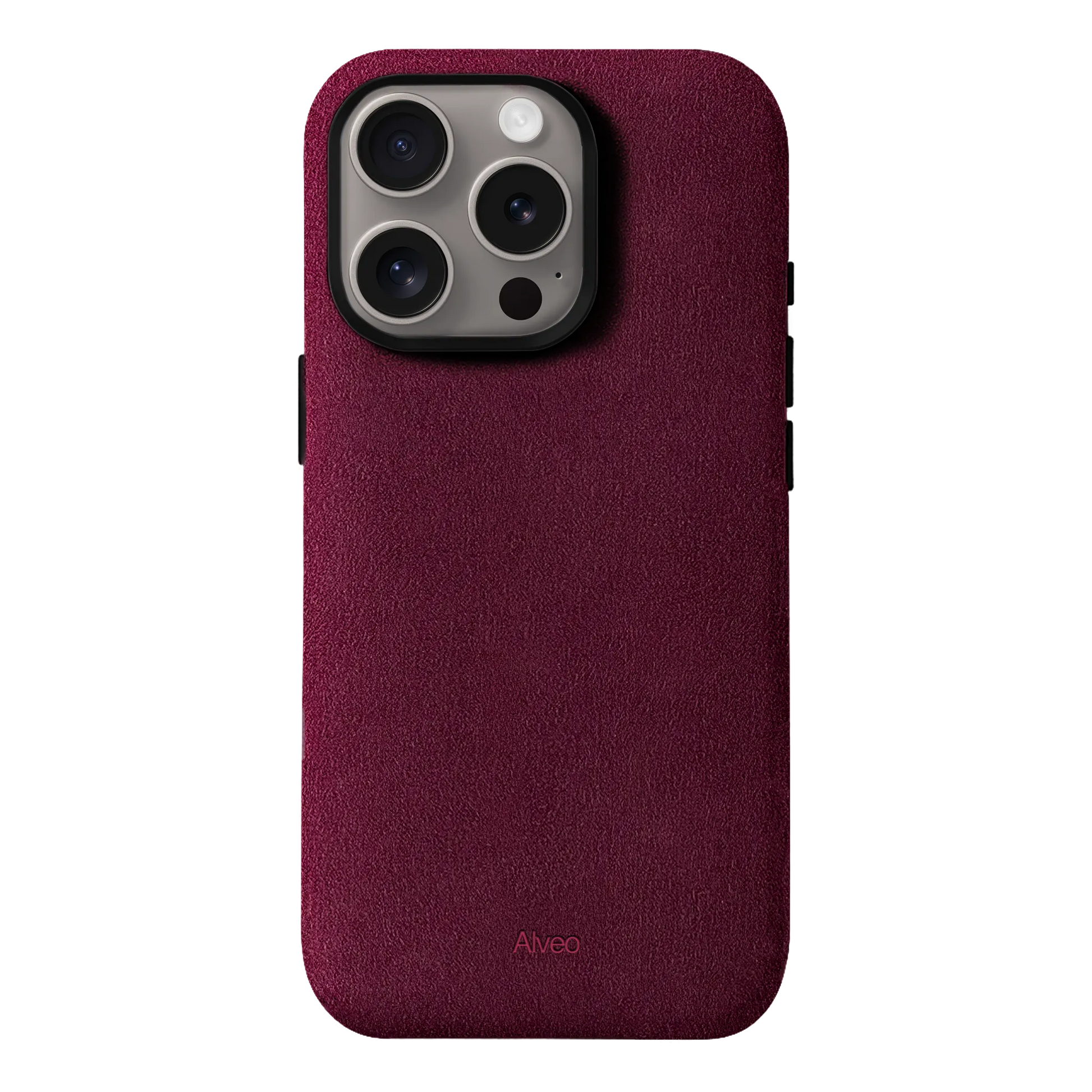 iPhone 15 Pro - Case Alcantara - Burgundy