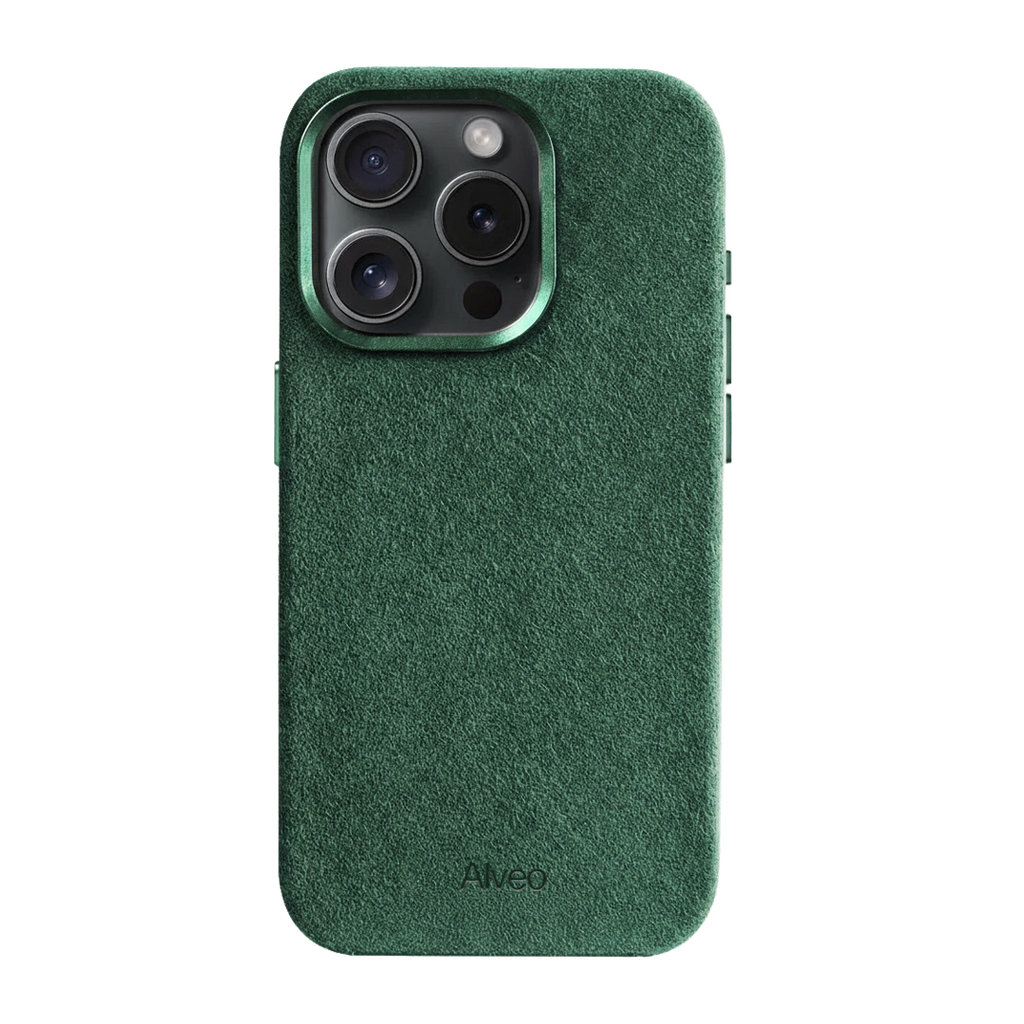 iPhone 15 Pro - Case Alcantara - Emerald