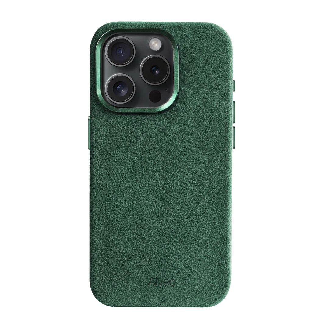 iPhone 15 Pro - Case Alcantara - Emerald