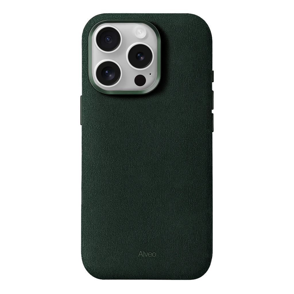 iPhone 15 Pro - Case Alcantara - Emerald