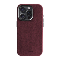 iPhone 15 Pro Max - Case Alcantara - Burgundy