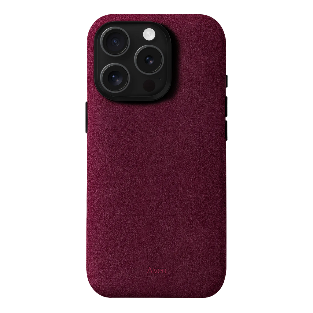 iPhone 15 Pro Max - Case Alcantara - Burgundy