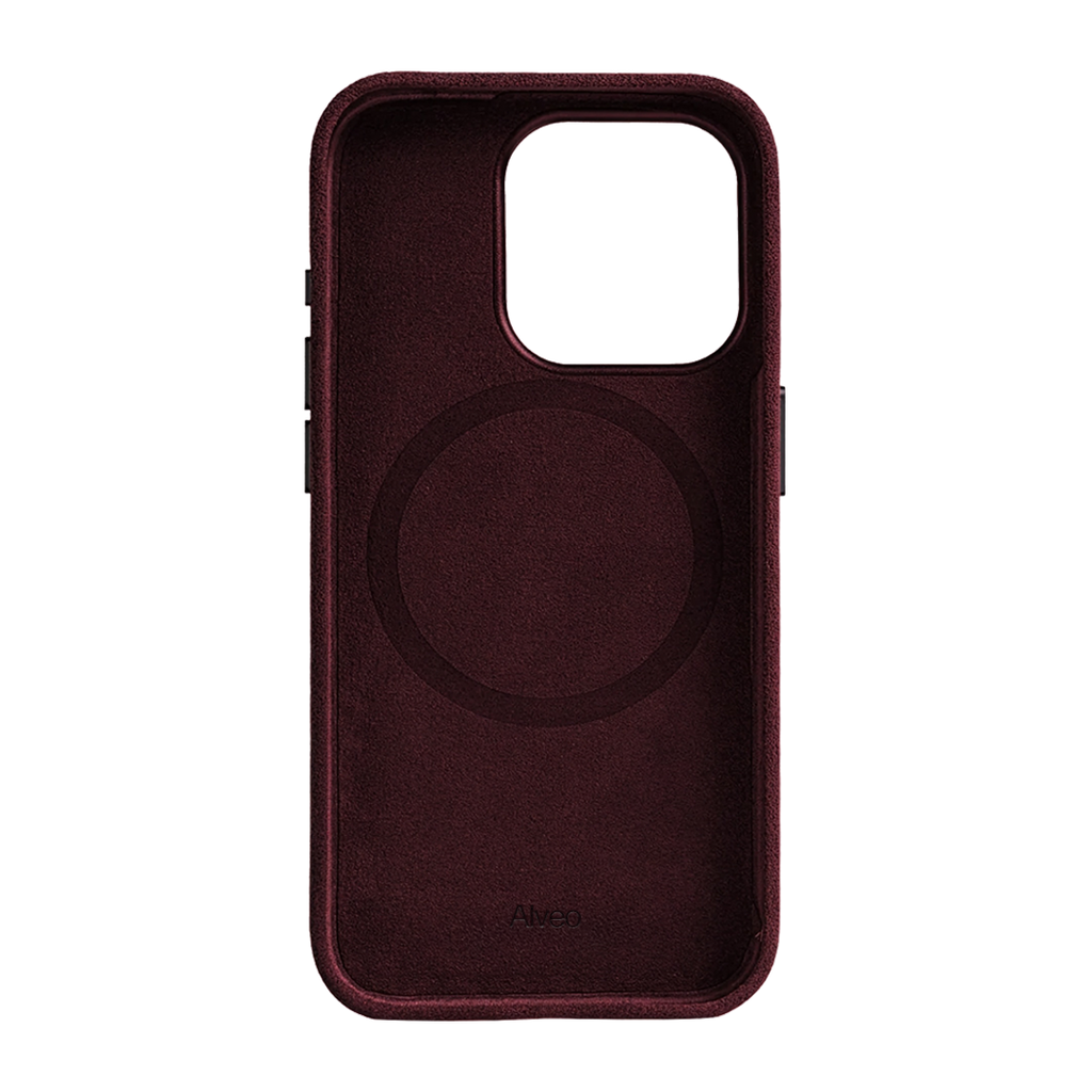 iPhone 15 Pro Max - Case Alcantara - Burgundy