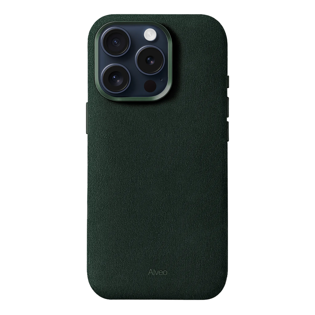 iPhone 15 Pro Max - Case Alcantara - Emerald
