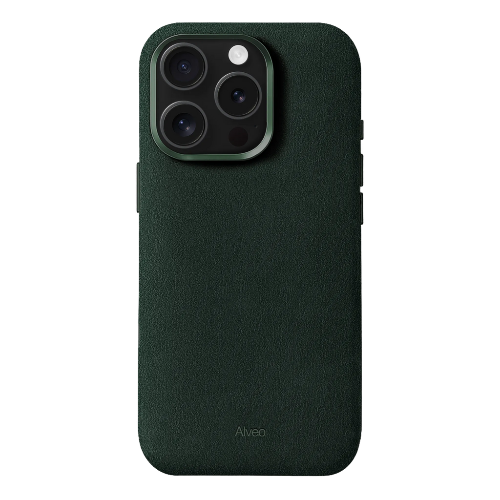 iPhone 15 Pro Max - Case Alcantara - Emerald