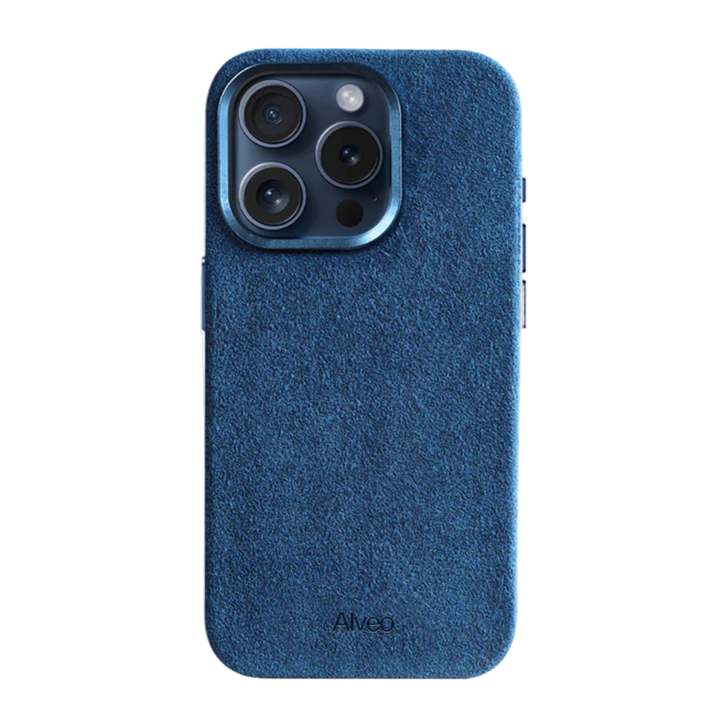 iPhone 15 Pro Max - Case Alcantara - Sea Blue