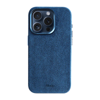 iPhone 15 Pro Max - Case Alcantara - Sea Blue