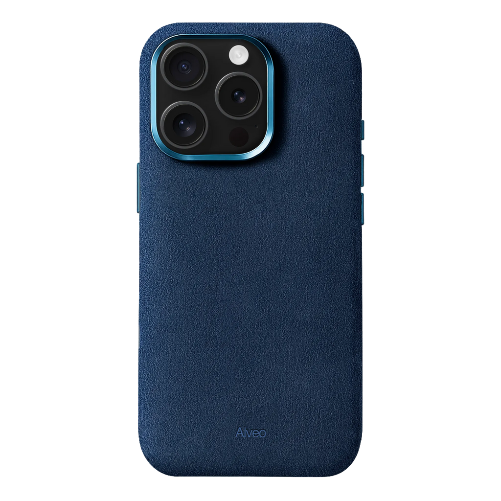 iPhone 15 Pro Max - Case Alcantara - Sea Blue