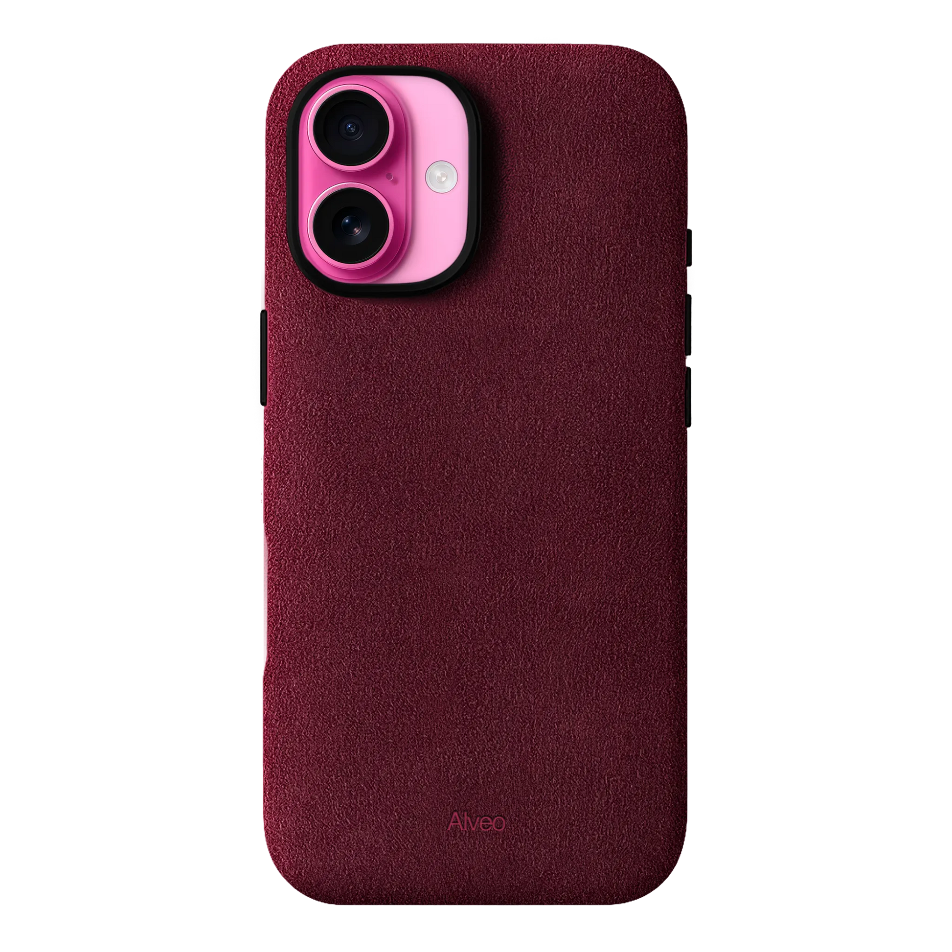 iPhone 16 - Case Alcantara - Burgundy