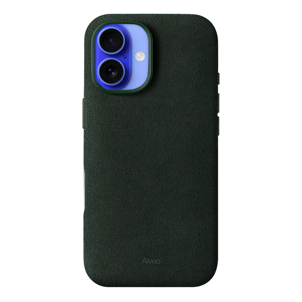 iPhone 16 Plus - Case Alcantara - Emerald