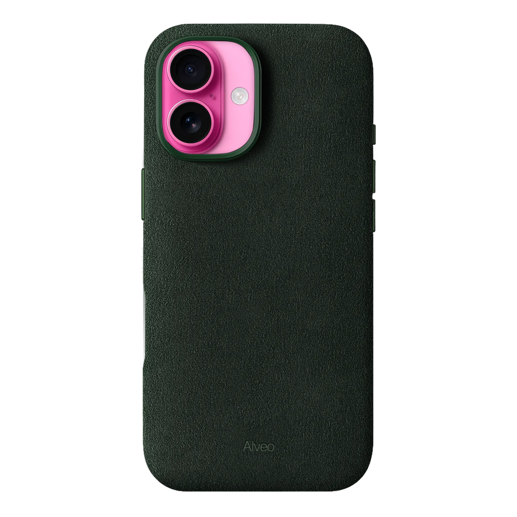 iPhone 16 Plus - Case Alcantara - Emerald