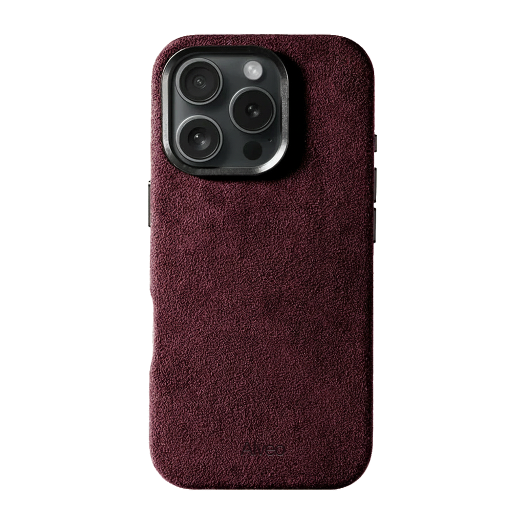 iPhone 16 Pro - Case Alcantara - Burgundy