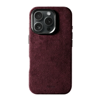 iPhone 16 Pro - Case Alcantara - Burgundy