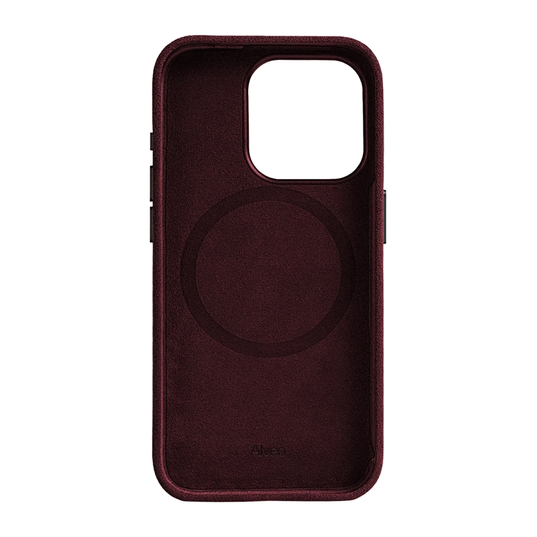 iPhone 16 Pro - Case Alcantara - Burgundy