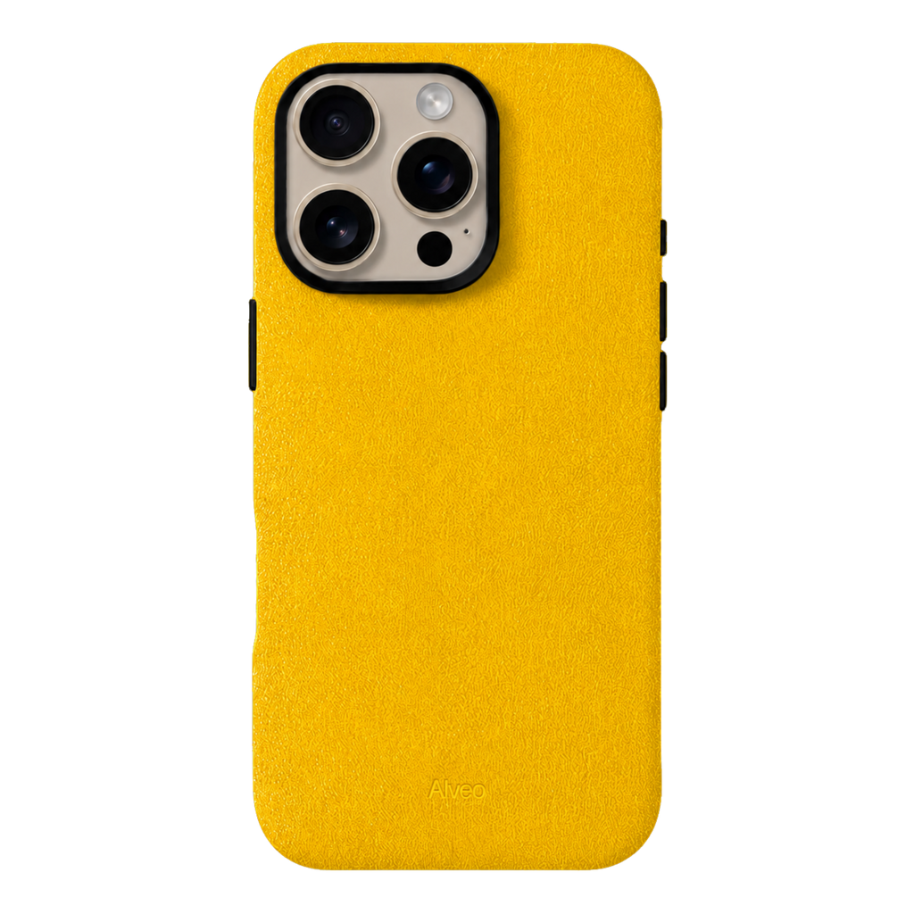 iPhone 16 Pro - Case Alcantara - Banana